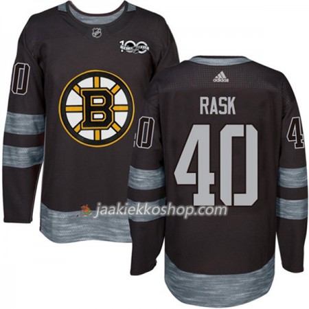 Miehille NHL Boston Bruins Pelipaita Tuukka Rask 40 1917-2017 100th Anniversary Adidas Musta Authentic